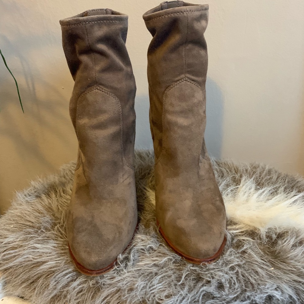 Aldo Taupe Sock Bootie